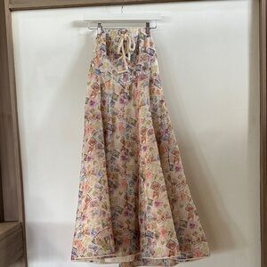 Zimmermann Silk+Linen Strapless Dress (M)